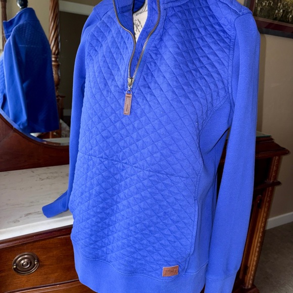 L.L. Bean Cobalt Blue Quilted Women's Sweater - Picture 7 of 7